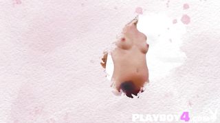 Sexy small tits Latina teen posed in hot lingerie before hot striptease