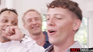 Horny big tits MILF Kitana Montana wanted her holes filled in the same time