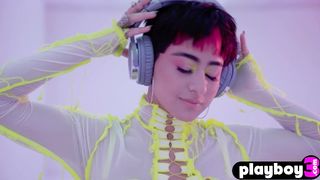 Amazing Latina teen Mia Valentine shows hot big ass during posing action