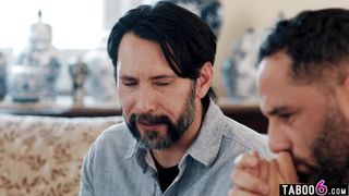 Gaming teen stepdaughters both fucked by their perverted stepdads