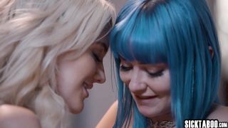 Big ass Latina teen Gizelle Blanco enjoys threesome sex with lesbian MILFs