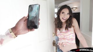 Petite small tits teen latina Amber Summer 69 deepthroat bbc