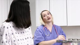 Doctor dives deep in Latina pussy during exam