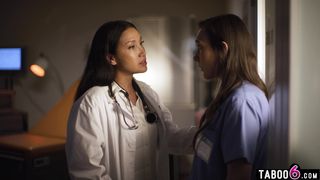 Malpractise at a hospital leads to MILF doctor and nurse having lesbian sex