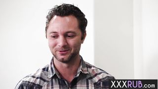 Sensual slides over clients body and hot sex by Latina teen XxLayna Marie