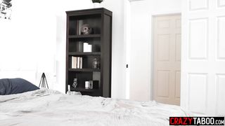 Horny Latina teen Eliza Ibarra almost caught while sucking boyfriends cock