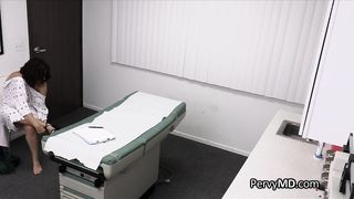 Busty Latina patient and nurse pleasing doctors dick