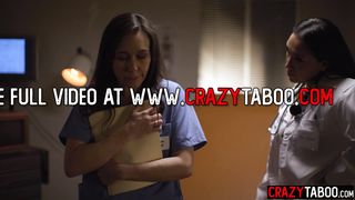 Panic nurse asked doctor for the help and big ass Latina used her nurse