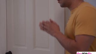 Big naturals stepsister fucked by stepbro after teen gave him a blowjob