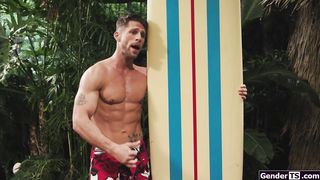 Cowabunga thats one hot big tits trans lady I stumbled upon