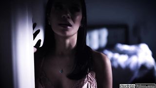 My slutty stepdaughter puts my cock and balls in her mouth