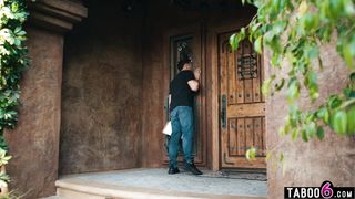 Census taker catches hot latina MILF Desiree Dulce masturbating