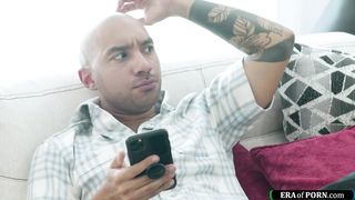 I caught my friends hot petite latin stepsister ride a dildo