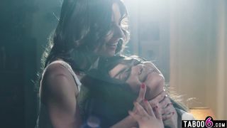 Long distance relationship teen lesbians Scarlett Alexis and Chanel Camryn