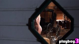 Big tits Latina shows perfect curvy body before blonde MILF exposed ass