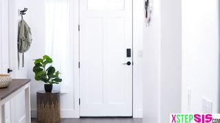 Bisexual teen stepsister and her BFF sharing stepbros huge cock