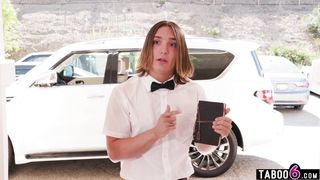 Reverse gangbang of innocent bible guy when visiting a house full of MILFs