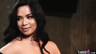 Big booty latina teen Scarlett Alexis enjoys a deep BBC anal fuck