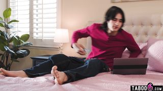 Catching boyfriend jerking with a condom when he did not need to