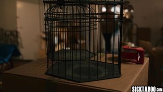 Haunted house and new couple enjoyed hardcore fucking in front of ghost