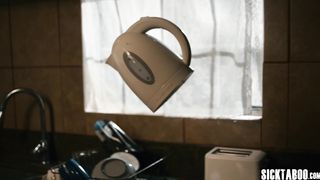 Haunted house and new couple enjoyed hardcore fucking in front of ghost