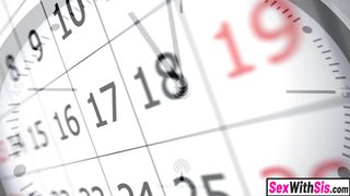 Teen stepsis and big ass Latina bestie fuck stepbro on Christmas