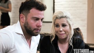 Desperate Latina caretaker threesome with big tits MILF and hubby