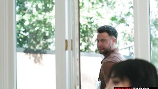 Horny Latina MILF Vanessa Sky enjoyed masturbation and sex with service guy