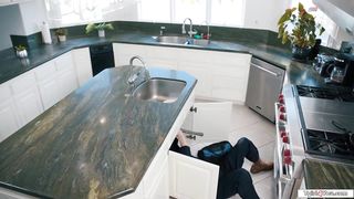 Trans Ariel Demure rims and bareback anal fucks the plumber