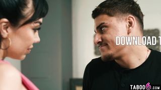 Divorced latina MILF Little Puck seduces a stepson on a wedding