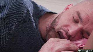 My trans babysitter wants to swap her lollipop for my dick