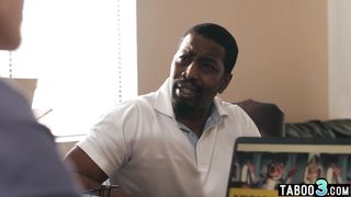 Busty latina MILF wife Little Puck fucking her husbands big black cock
