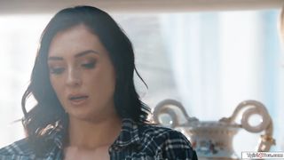 Busty latin shemale fairy Ariel Demure pops out of a diamond