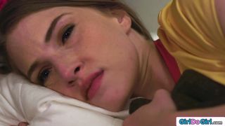 Big tits teen WILL NOT break when strapon fucked by guards