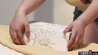 Huge boobs Arab and Latina MILF lesbians having wild sex together