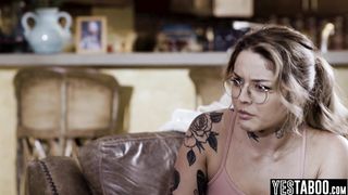 Slutty blonde Latina seduces nagging stepsisters big dick husband