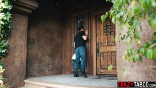 Big tits Latina pounded by census taker and horny MILF enjoyed rough sex