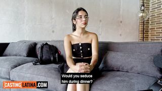 Petite small tits Latina teen Agustina Mora enjoys hardcore pussy fucking