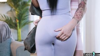 Hot TS  Blake Lovely unwinding in her latina teen roommates Summer Col ass