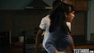 Big boobs curvy MILF performs exorcism by fucking her BBC husband