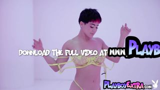 Nude latina teen Mia Valentine shows us one of her favorite new hobby DJing