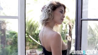 Curvy but petite blonde American and Latina MILF models go solo