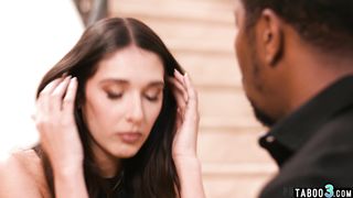 Hot latina teen mistress Aria Sloane expressing her condolences on a BBC