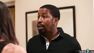 Hot latina teen mistress Aria Sloane expressing her condolences on a BBC