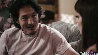 Sex worker Lexi Luna fucks Asian friend after he saw her online