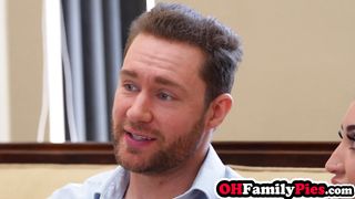 Big ass Latina teen riding big cock after boyfriend enjoyed sloppy blowjob