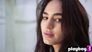 Estefania Pahe exposing her perfect body before Sarah Mollica stripteased