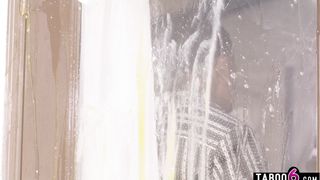 Latina teen caught egging a BBC black guy his house on a dare