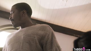 Latina teen caught egging a BBC black guy his house on a dare