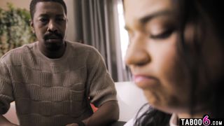 Latina teen caught egging a BBC black guy his house on a dare